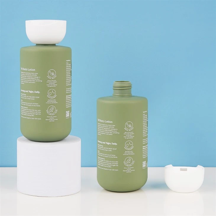 Shampoo Container Packaging Bottle With Disc Top Cap