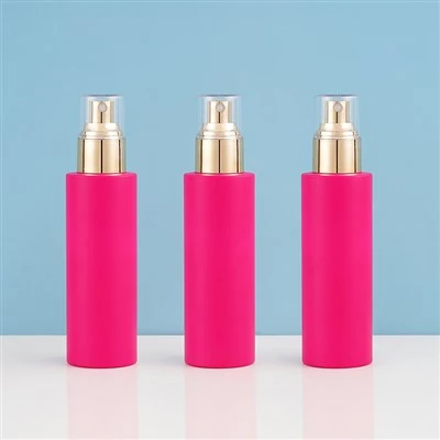 Contenitore per cura della pelle rosa da 120 ml di imballaggio a spruzzo facciale a nebbia fine
