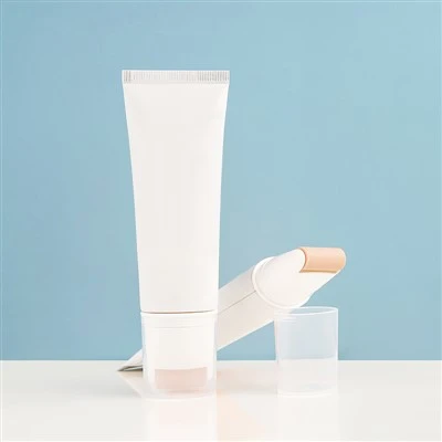 Tubo del contenitore crema per collo più dimagrante con testa di massaggio a rulli in silicone